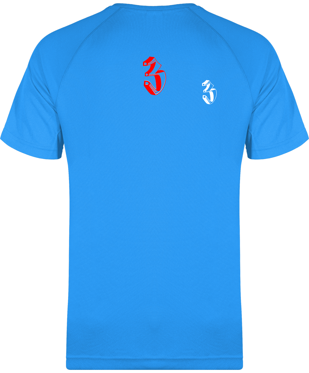 Men Sport T-shirt Double Sided Logo